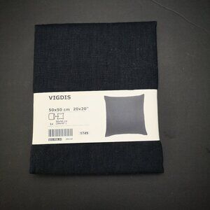 New in Package Ikea Vigdis 20x20" #603.958.24 Dark Navy Pillow Case Only